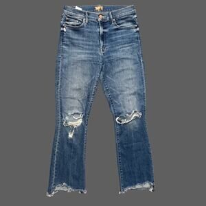 Mother Insider Crop Step Fray Jeans Dancing on Coals 27